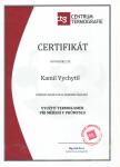 Certifikát - využití termokamer při měření v průmyslu
